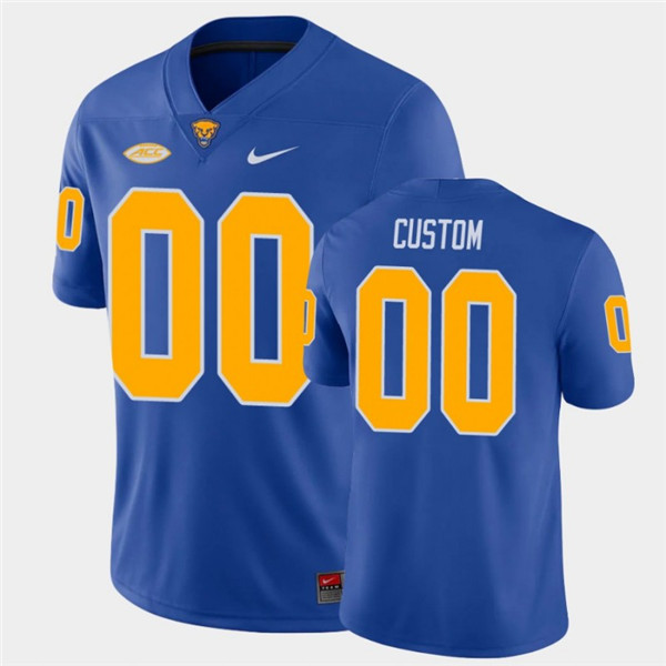 Personalized Men’s Pittsburgh Panthers ACTIVE PLAYER Royal Stitched Football Jersey