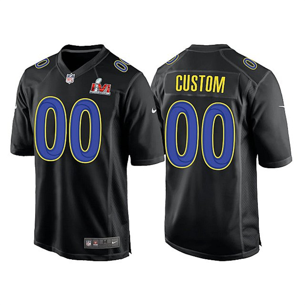 Personalized Men’s Los Angeles Rams ACTIVE PLAYER 2022 Black Super Bowl LVI Game Stitched Jersey