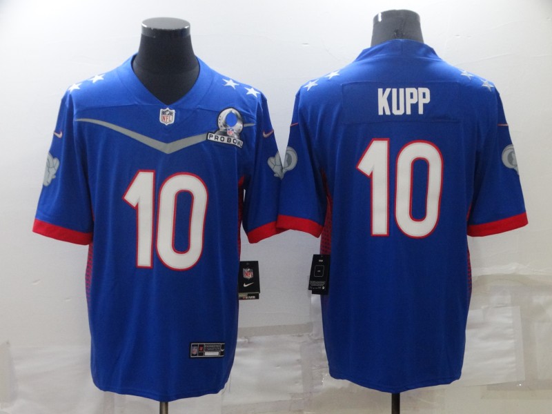 Personalized Rams 10 Cooper Kupp Blue 2022 NFC Pro Bowl Limited Jersey