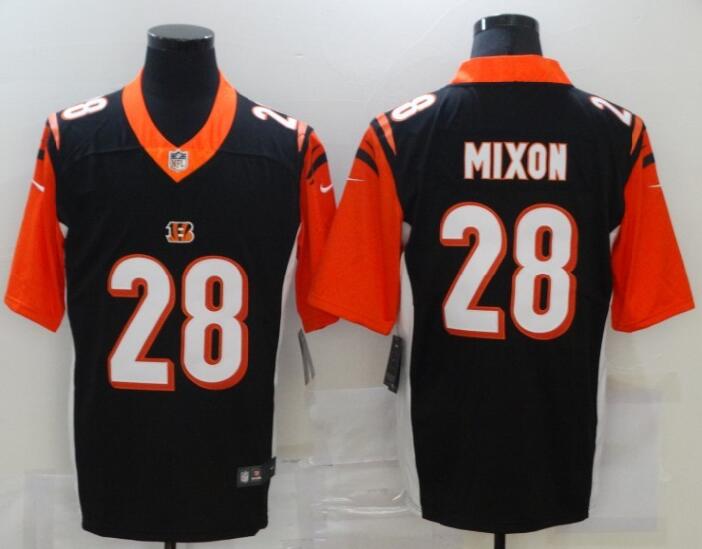 Personalized Bengals 28 Joe Mixon Black Limited Jersey