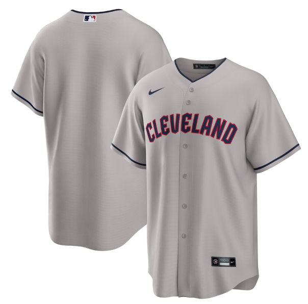 Personalized Men’s Cleveland Guardians Gray Cool Base Stitched Baseball Jersey