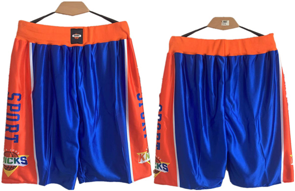 Personalized New Yok Knicks Blue Shorts (Run Small)