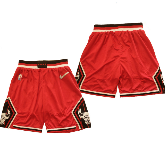 Personalized Men’s Chicago Bulls 75th Anniversary Red Shorts (Run Small)
