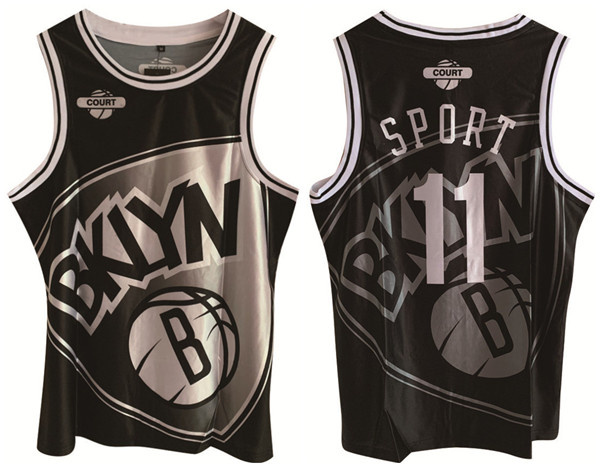 Personalized Men’s Brooklyn Nets #11 Kyrie Irving Black Print Basketball Jersey