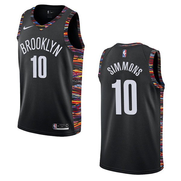 Personalized Men’s Brooklyn Nets #10 Ben Simmons Black Stitched Basketball Jersey