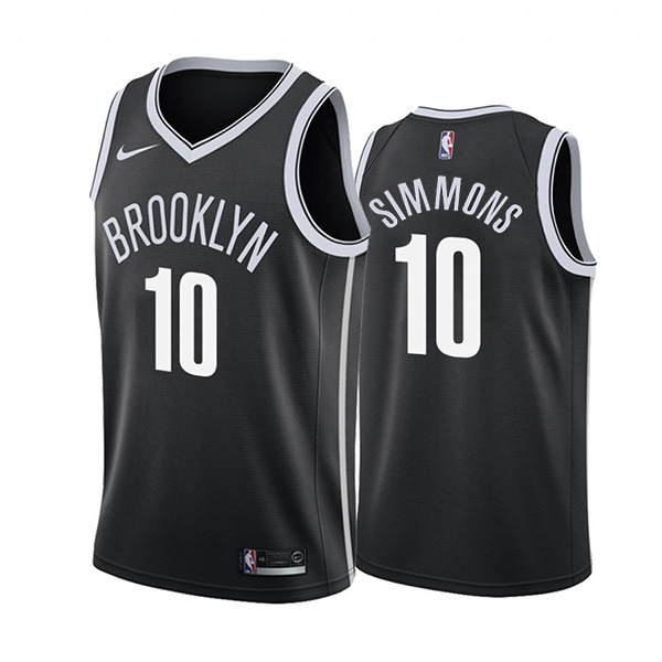 Personalized Men’s Brooklyn Nets #10 Ben Simmons Black Stitched Basketball Jerseys