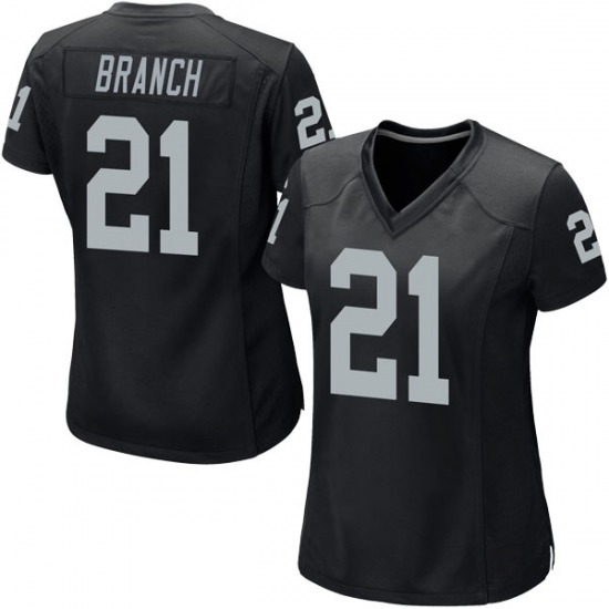Personalized Women Las Vegas Raiders #21 Cliff Branch Black Jersey