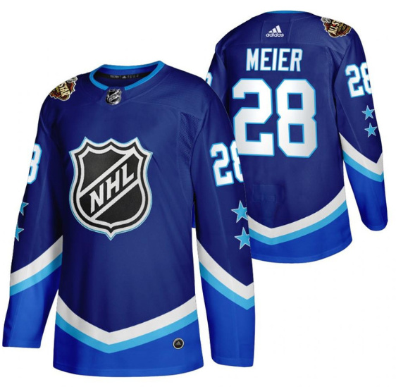 Personalized Men’s San Jose Sharks #28 Timo Meier 2022 All-Star Blue Stitched Jersey