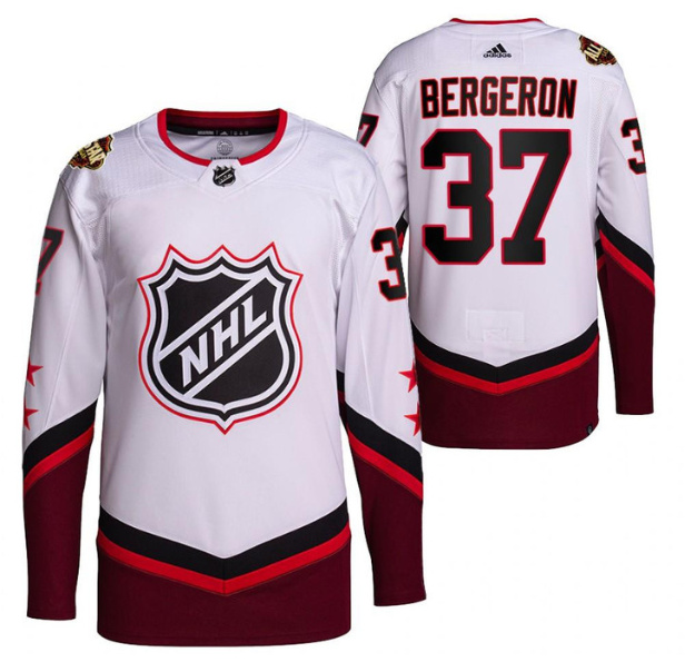 Personalized Men’s Boston Bruins #37 Patrice Bergeron 2022 All-Star White Stitched Jersey