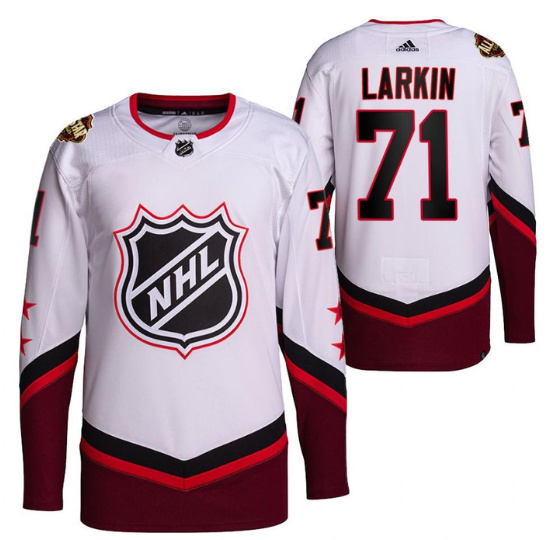 Personalized Men’s Detroit Red Wings #71 Dylan Larkin 2022 All-Star White Stitched Jersey