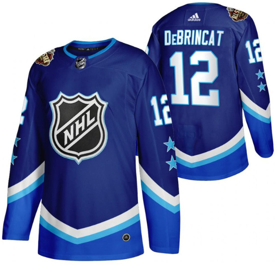 Personalized Men’s Chicago Blackhawks #12 Alex DeBrincat 2022 All-Star Blue Stitched Jersey