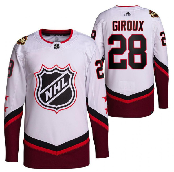 Personalized Men’s Philadelphia Flyers #28 Claude Giroux 2022 All-Star White Stitched Jersey