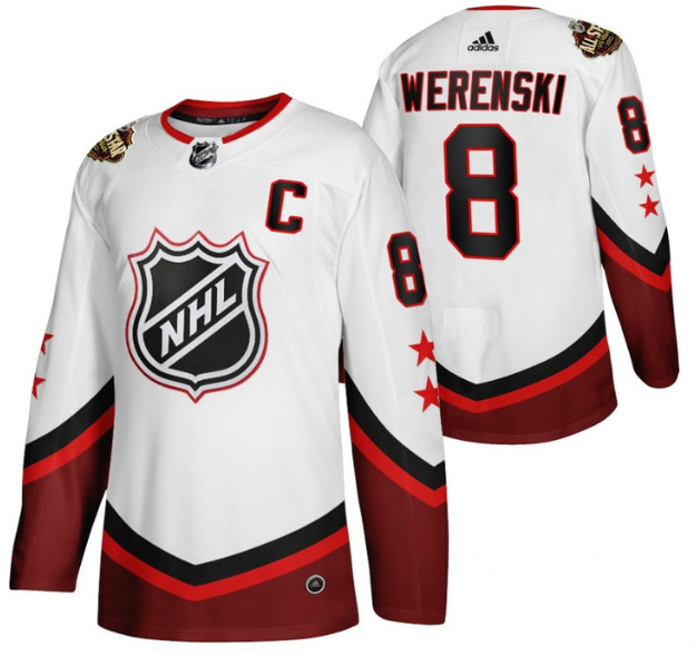 Personalized Men’s Columbus Blue Jackets #8 Zach Werenski 2022 All-Star White Stitched Jersey