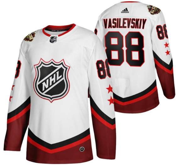 Personalized Men’s Tampa Bay Lightning #88 Andrei Vasilevskiy 2022 All-Star White Stitched Jersy