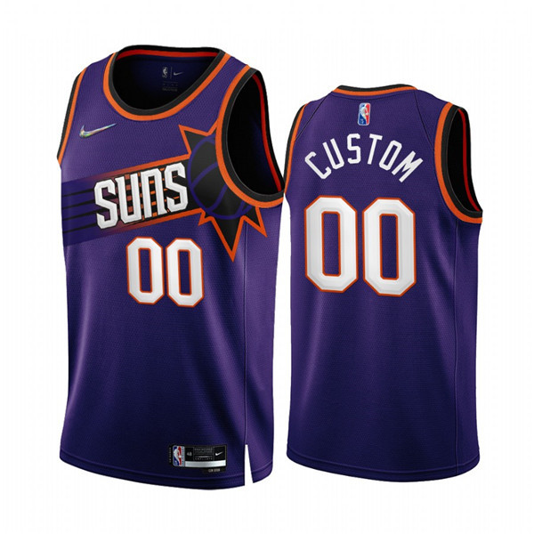 Personalized Men’s Phoenix Suns Active Player 2022 23 Purple 75th Anniversary Icon Edition Stitched Jersey