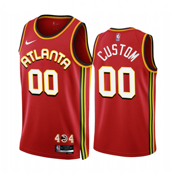 Personalized Men’s Atlanta Hawks Active Player 2022 23 Red Icon Edition Stitched Jersey