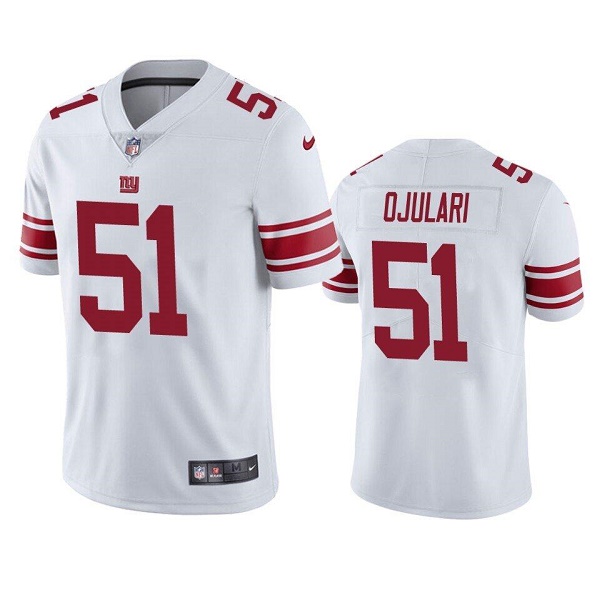 Personalized Men’s New York Giants #51 Azeez Ojulari White Untouchable Limited Stitched Jersey