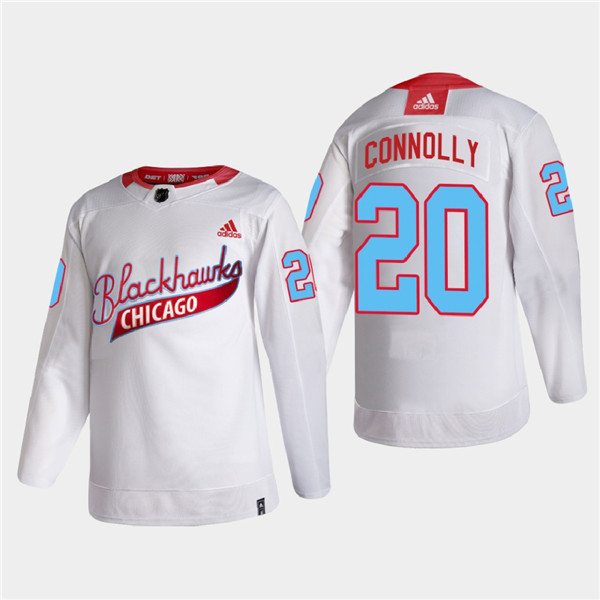 Personalized Men’s Chicago Blackhawks #20 Brett Connolly 2022 Community Night White Stitched Jersey