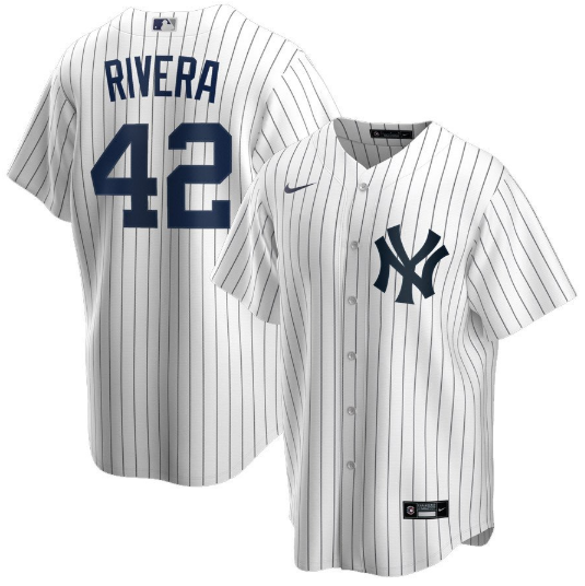Personalized Men’s New York Yankees #42 Mariano Rivera White Cool Base Stitched Baseball Jersey