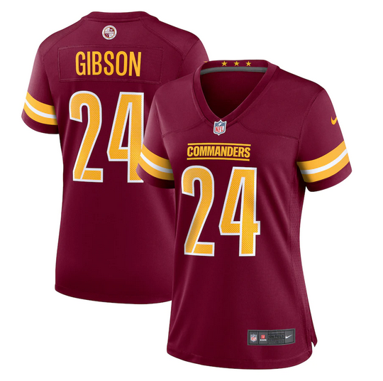 Personalized Women’s Washington Commanders #24 Antonio Gibson 2022 Burgundy Game Stitched Jersey