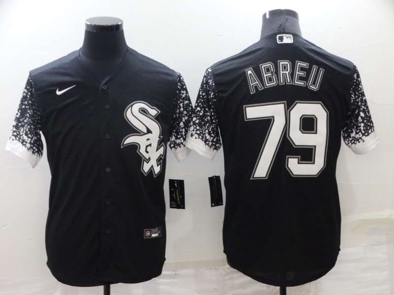 Personalized White Sox 79 Jose Abreu Black Drift Fashion Cool Base Jersey