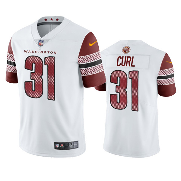 Personalized Men’s Washington Commanders #31 Kamren Curl White Untouchable Stitched Football Jersey