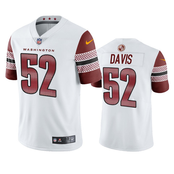 Personalized Men’s Washington Commanders #52 Jamin Davis White Untouchable Stitched Football Jersey
