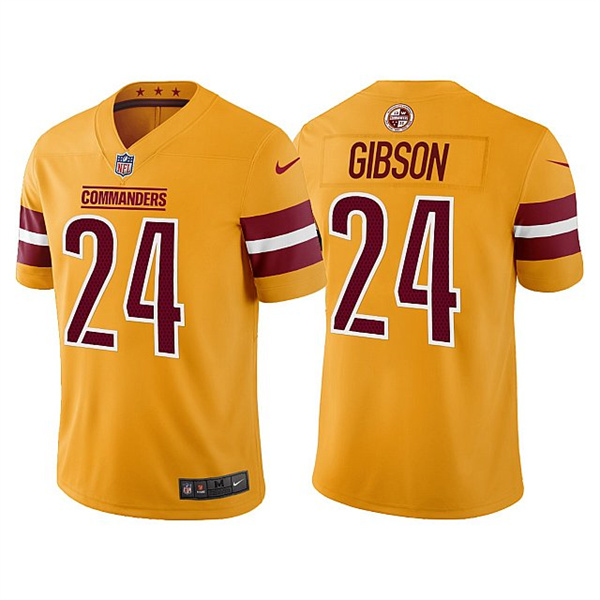 Personalized Men’s Washington Commanders #24 Antonio Gibson Gold Untouchable Stitched Football Jersey