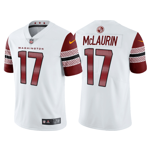 Personalized Men’s Washington Commanders #17 Terry McLaurin White Untouchable Stitched Football Jersey