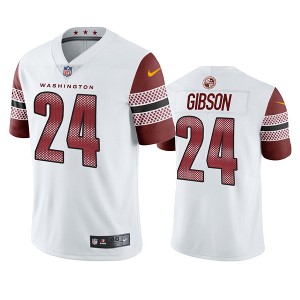 Personalized Men’s Washington Commanders #24 Antonio Gibson White Untouchable Stitched Football Jersey