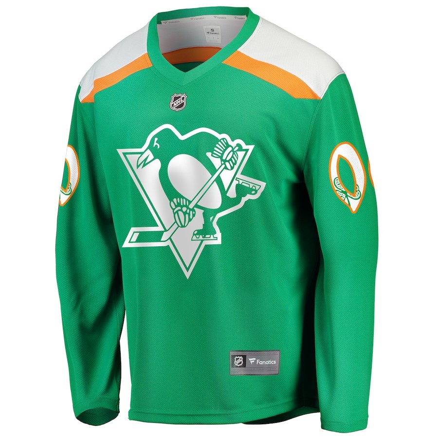 Personalized Custom Men’s Pittsburgh Penguins Green Jersey