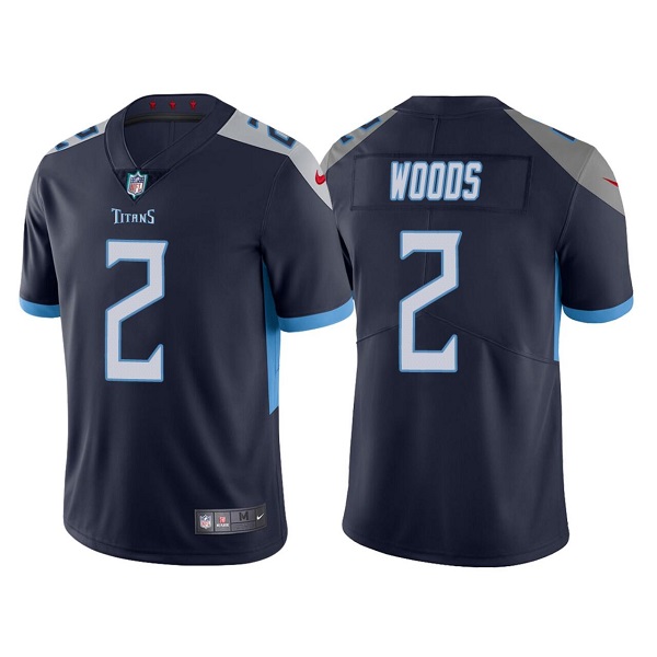 Personalized Men’s Tennessee Titans #2 Robert Woods Navy Untouchable Stitched Jersey