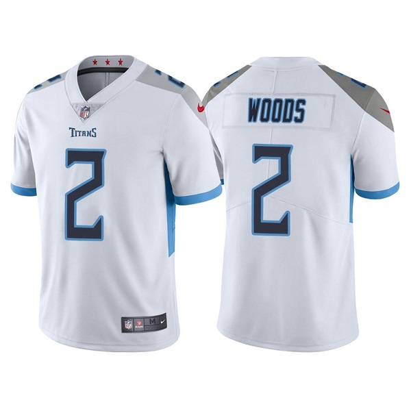 Personalized Men’s Tennessee Titans #2 Robert Woods White Untouchable Stitched Jersey