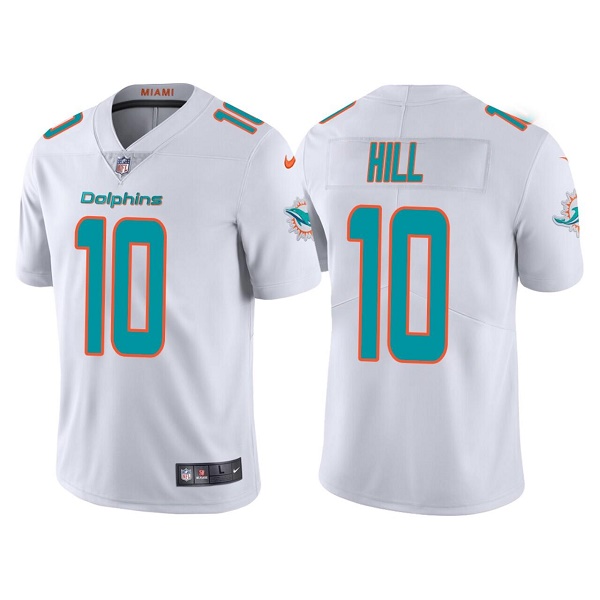 Personalized Men’s Miami Dolphins #10 Tyreek Hill White Untouchable Limited Stitched Football Jersey