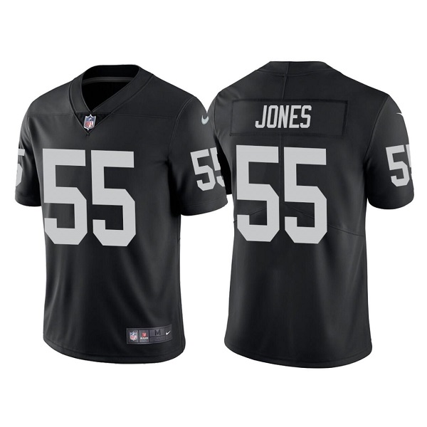 Personalized Men’s Las Vegas Raiders #55 Chandler Jones Black Limited Stitched Jersey