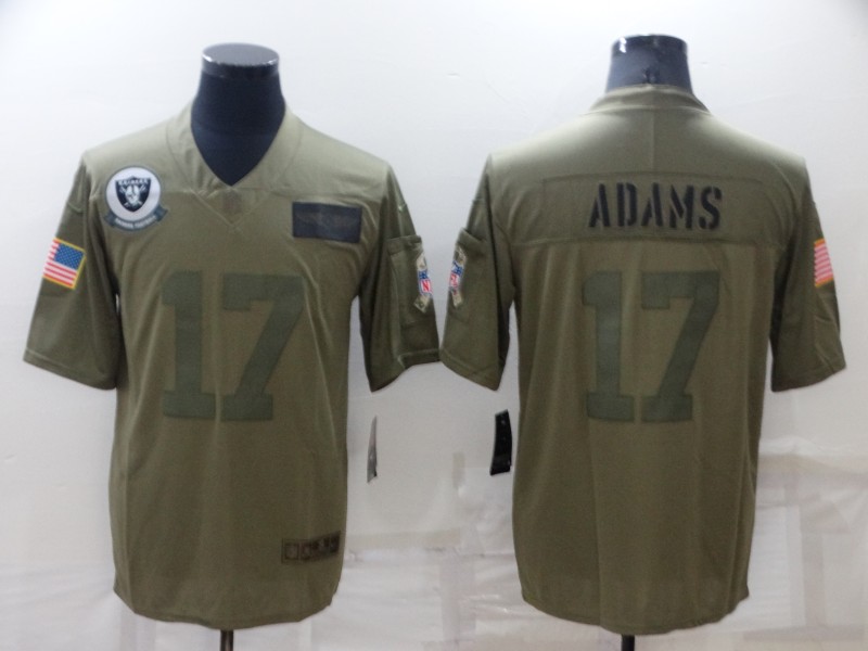Personalized Men’s Las Vegas Raiders #17 Davante Adams Camo Salute To Service Limited Stitched Jersey