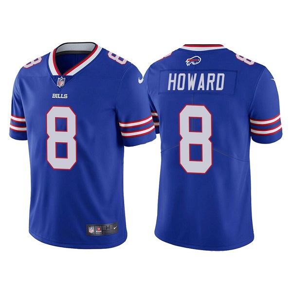 Personalized Men’s Buffalo Bills #8 O.J. Howard Royal Untouchable Limited Stitched Jersey