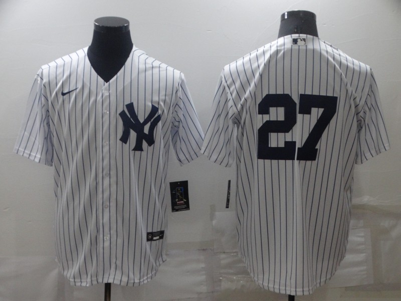 Personalized Men’s New York Yankees #27 Darrell Rasner White Cool Base Stitched Baseball Jersey