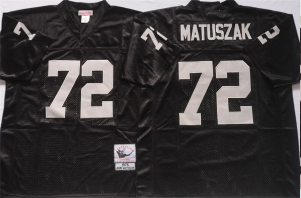 Personalized Men’s Las Vegas Raiders #72 John Matuszak White Limited Stitched Jersey