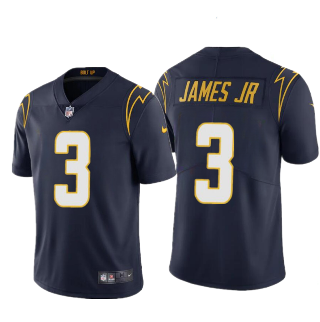 Personalized Men’s Los Angeles Chargers #3 Derwin James Jr. Navy Untouchable Limited Stitched Jersey