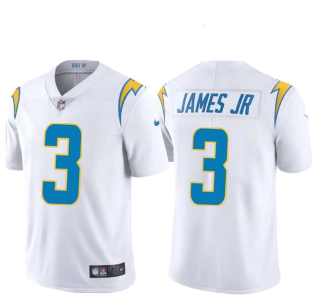 Personalized Men’s Los Angeles Chargers #3 Derwin James Jr. White Untouchable Limited Stitched Jersey