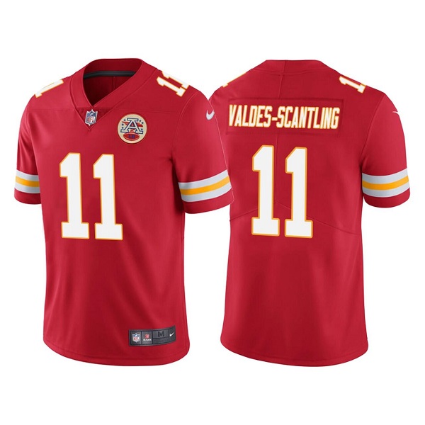 Personalized Men’s Kansas City Chiefs #11 Marquez Valdes-Scantling Red Untouchable Limited Stitched Football Jersey