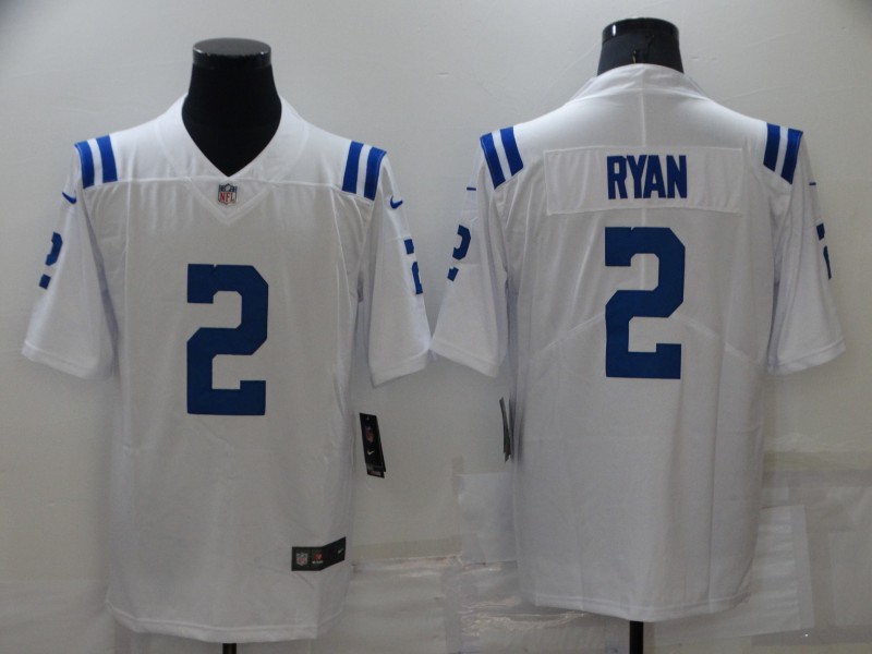 Personalized Men’s Indianapolis Colts #2 Matt Ryan White Untouchable Limited Stitched Jersey
