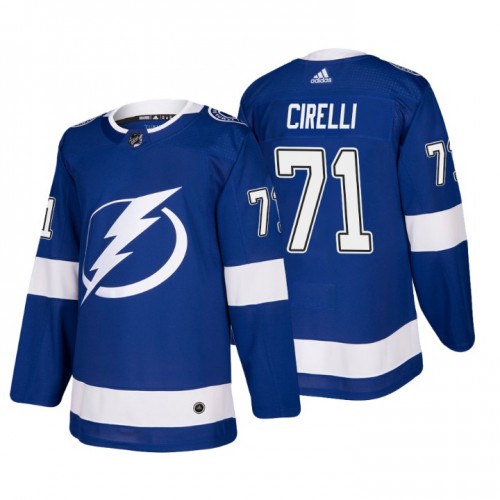 Personalized Men’s Tampa Bay Lightning#71 Anthony Cirelli Blue Stitched Jersey