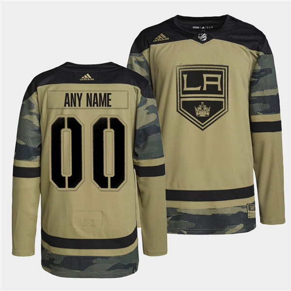 Personalized Men’s Los Angeles Kings Active Player 2022 Camo Military Appreciation Night Stitched Jersey