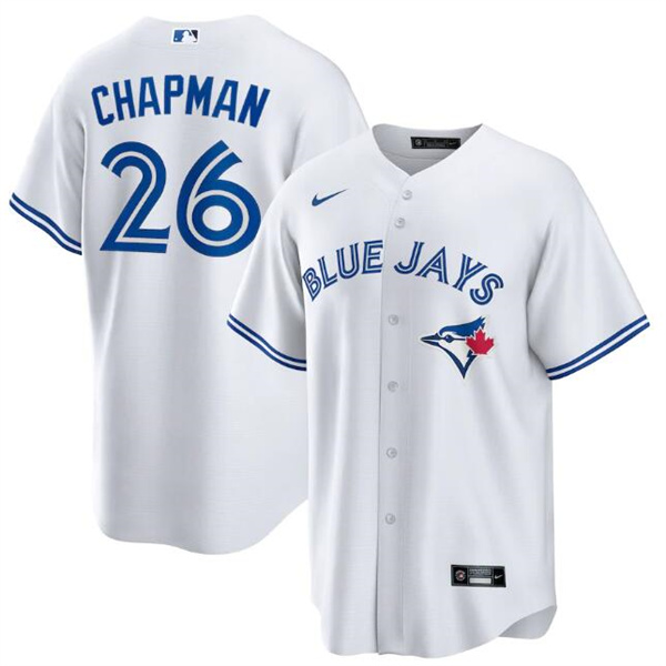 Personalized Men’s Toronto Blue Jays #26 Matt Chapman White Cool Base Stitched Jersey
