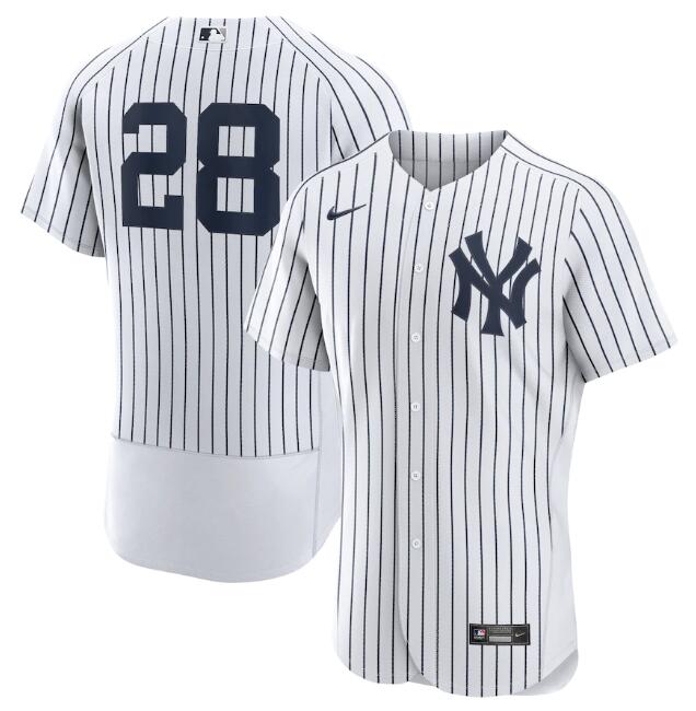 Personalized Men’s New York Yankees #28 Josh Donaldson White Flex Base Stitched Jersey