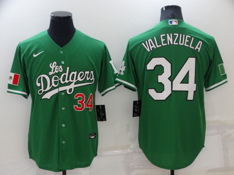 Personalized Men’s Los Angeles Dodgers #34 Toro Valenzuela Green Stitched Baseball Jersey