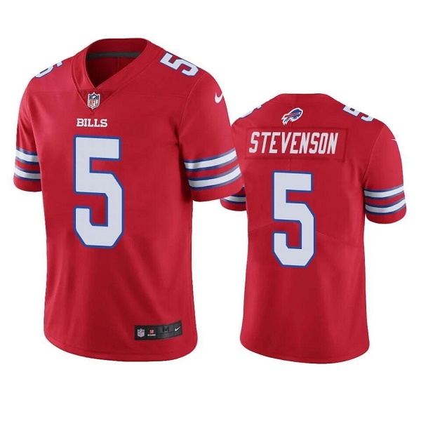 Personalized Men’s Buffalo Bills #5 Marquez Stevenson Red Untouchable Limited Stitched Jersey