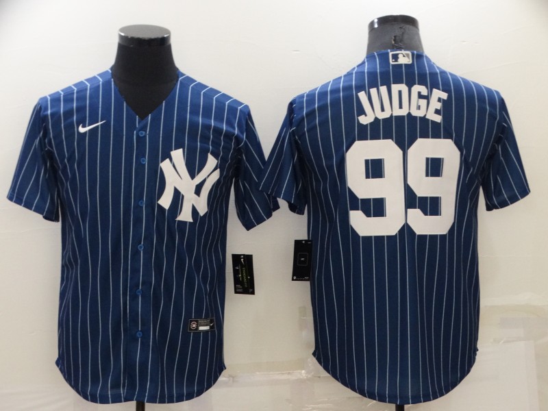 Personalized Men’s New York Yankees #99 Aaron Judge Navy Cool Base Stitched Jersey